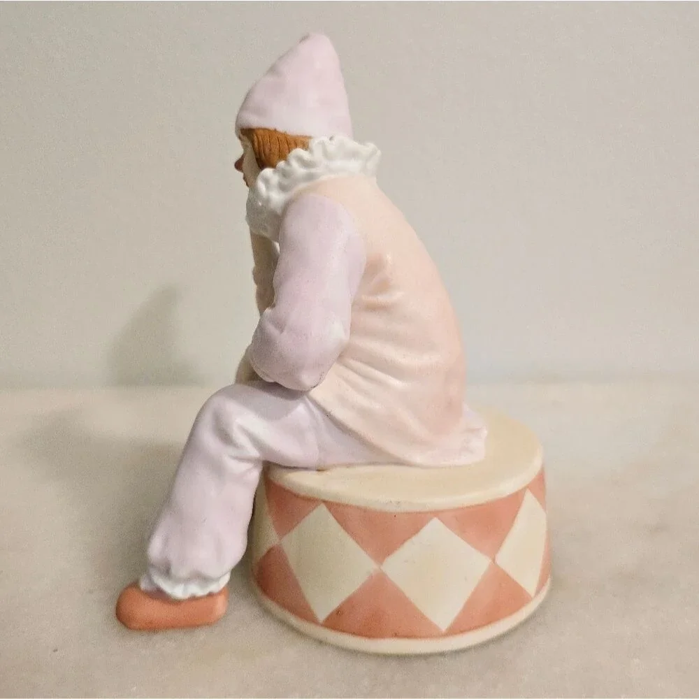 Vintage Enesco Sad Clown Music Box plays Send in the Clowns dated 1983 Korea
